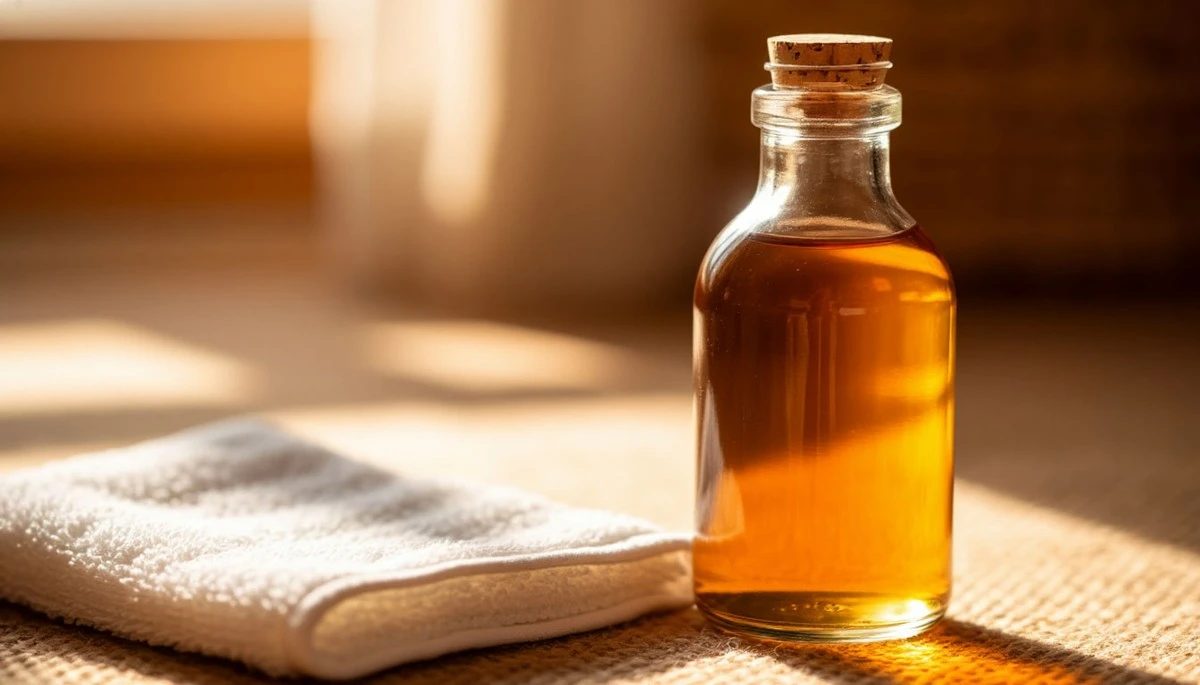 Dlaczego warto mieć butelkę octu jabłkowego w łazience