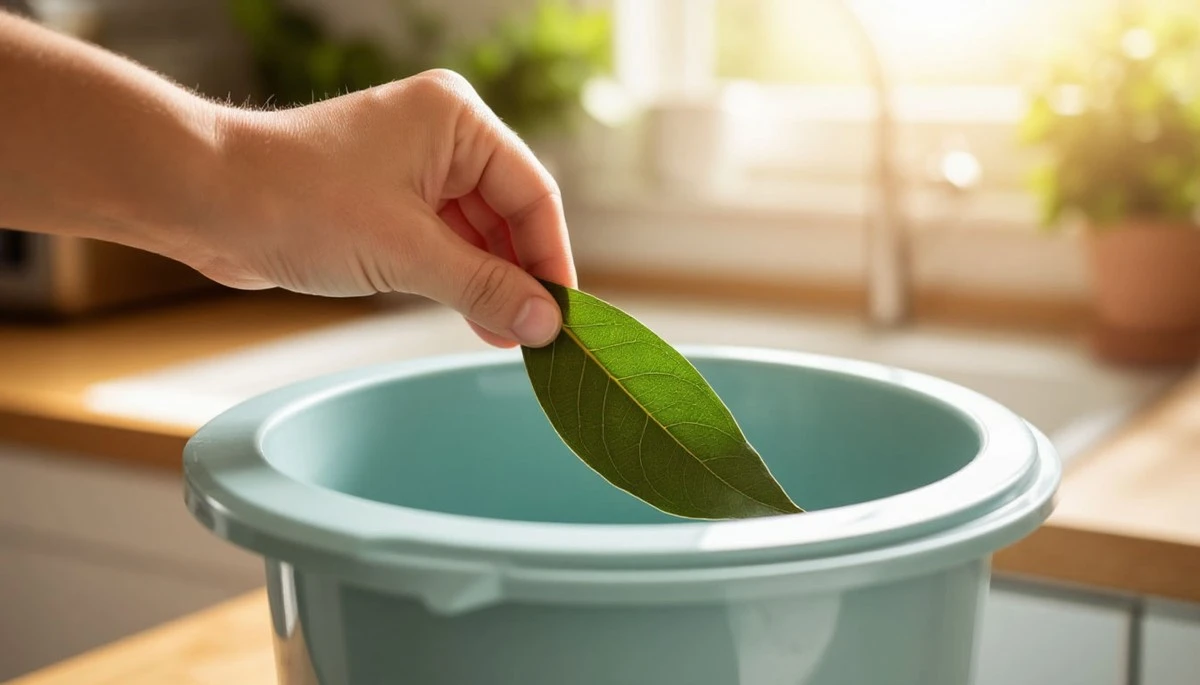 Dlaczego warto włożyć liść laurowy do kosza na śmieci