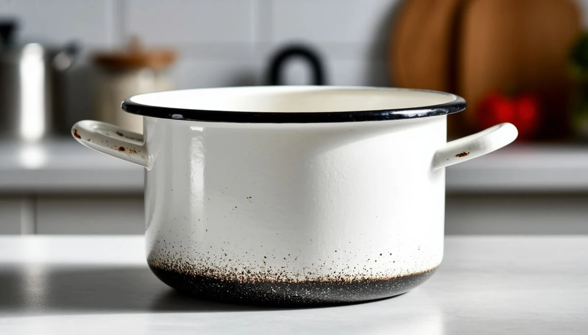 Białe emaliowane garnki jak nowe: ukryty trik z kuchni mojej teściowej