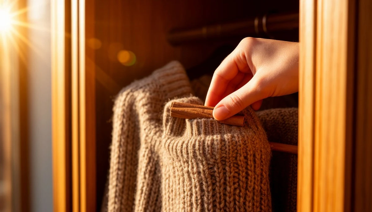 Dlaczego warto wkładać laski cynamonu do szafy z ubraniami