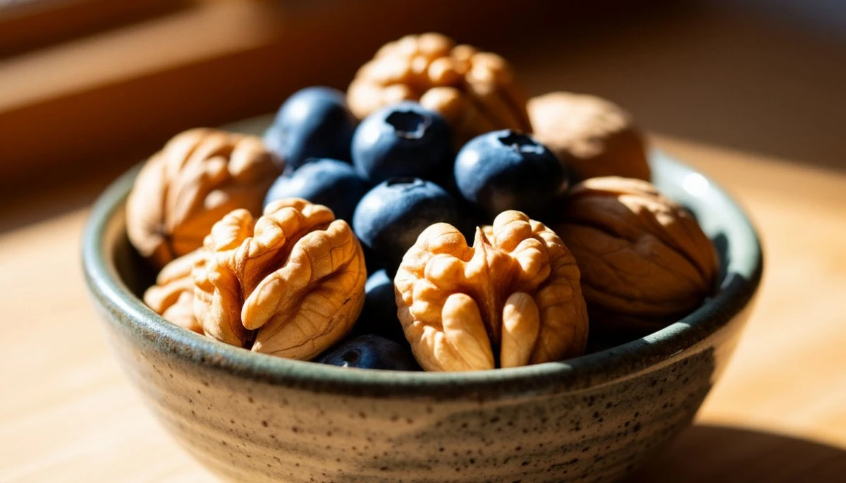 Dlaczego warto wrzucić borówki do orzechów włoskich każdego ranka